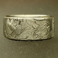 Duck Band Wedding Ring