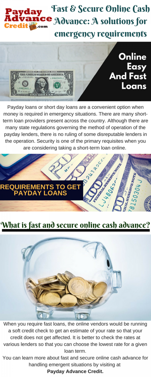 Fast & Secure Online Cash Advance