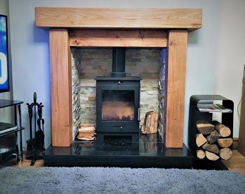 rustic oak fire surrounds