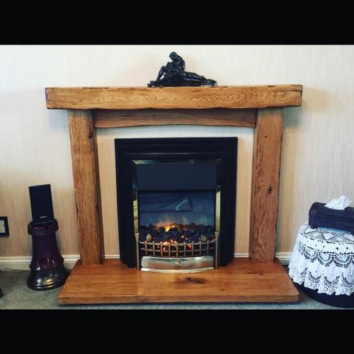 Chunky Oak Fire Surround