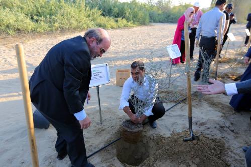 Mohamed Dekkak attends International Center for Biosaline Agriculture (ICBA) VIP open day 4