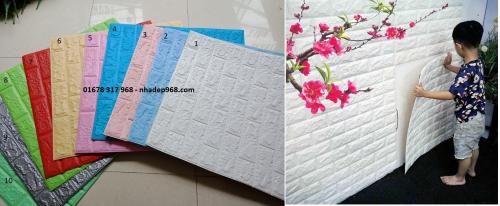 Xá»‘p dÃ¡n tÆ°á»ng giáº£ gáº¡ch chá»‰ tá»« 30K