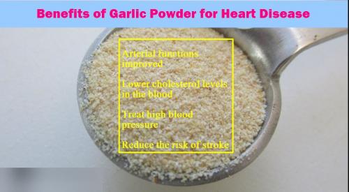 garllic powder benefits for heart