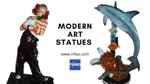 Moderen art statues