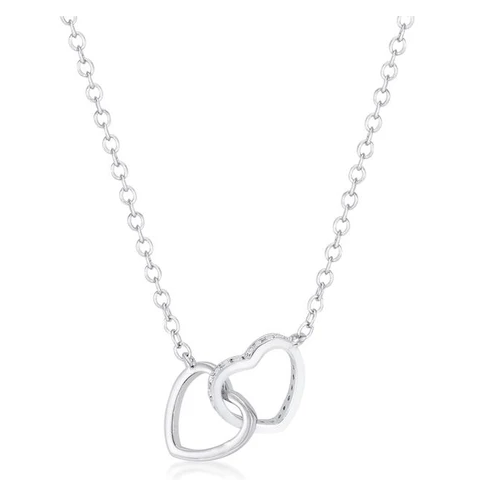 Interlocking Hearts Necklace for Women- {$16.00}