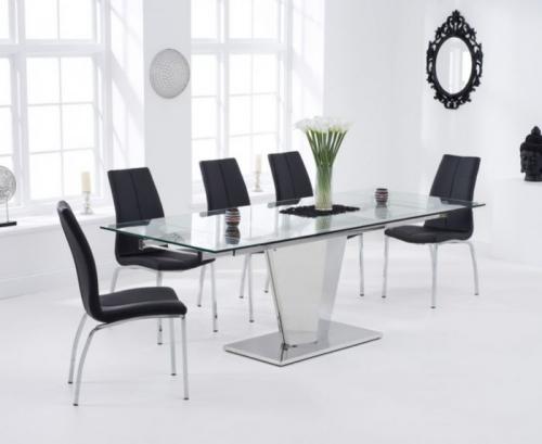 Glass dining table sets
