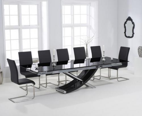 glass dining table set