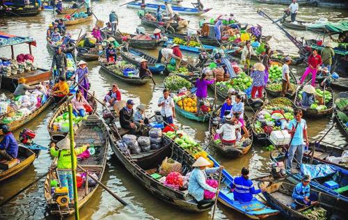 The floating markets