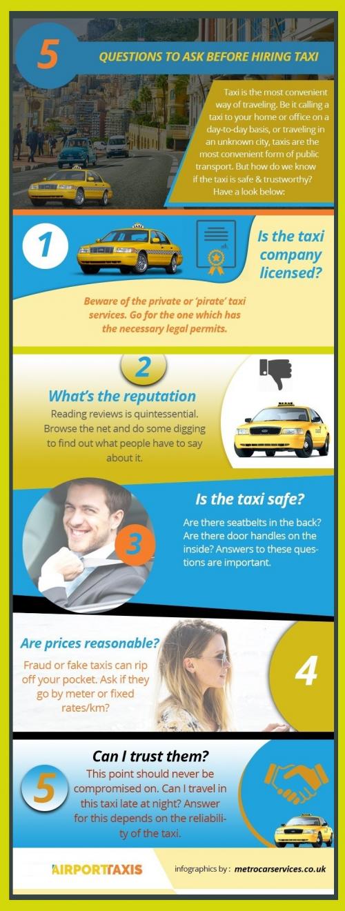 5 Questions to Ask Before Hiring Taxi