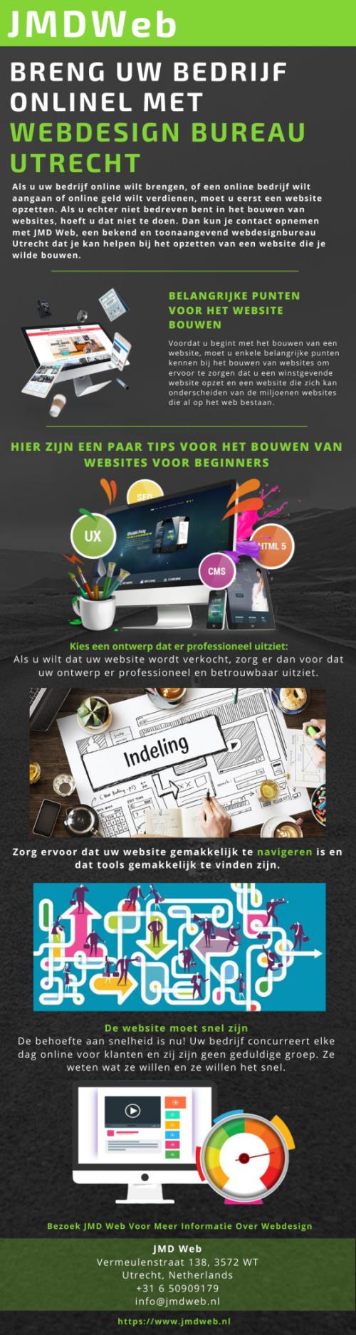 JMD Web- Webdesign Bureau in Utrecht Om uw Bedrijf Online Te Brengen