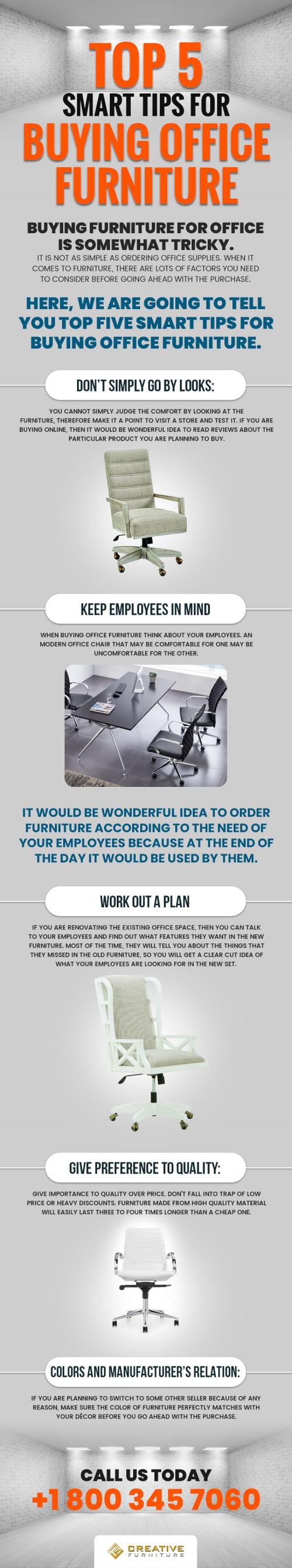 Top 5 Smart Tips for Buying Office Furniture