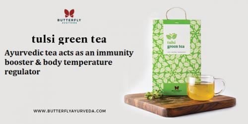 Tulsi Green Tea â€“ Ayurvedic tea acts as an immunity booster & body temperature regulator