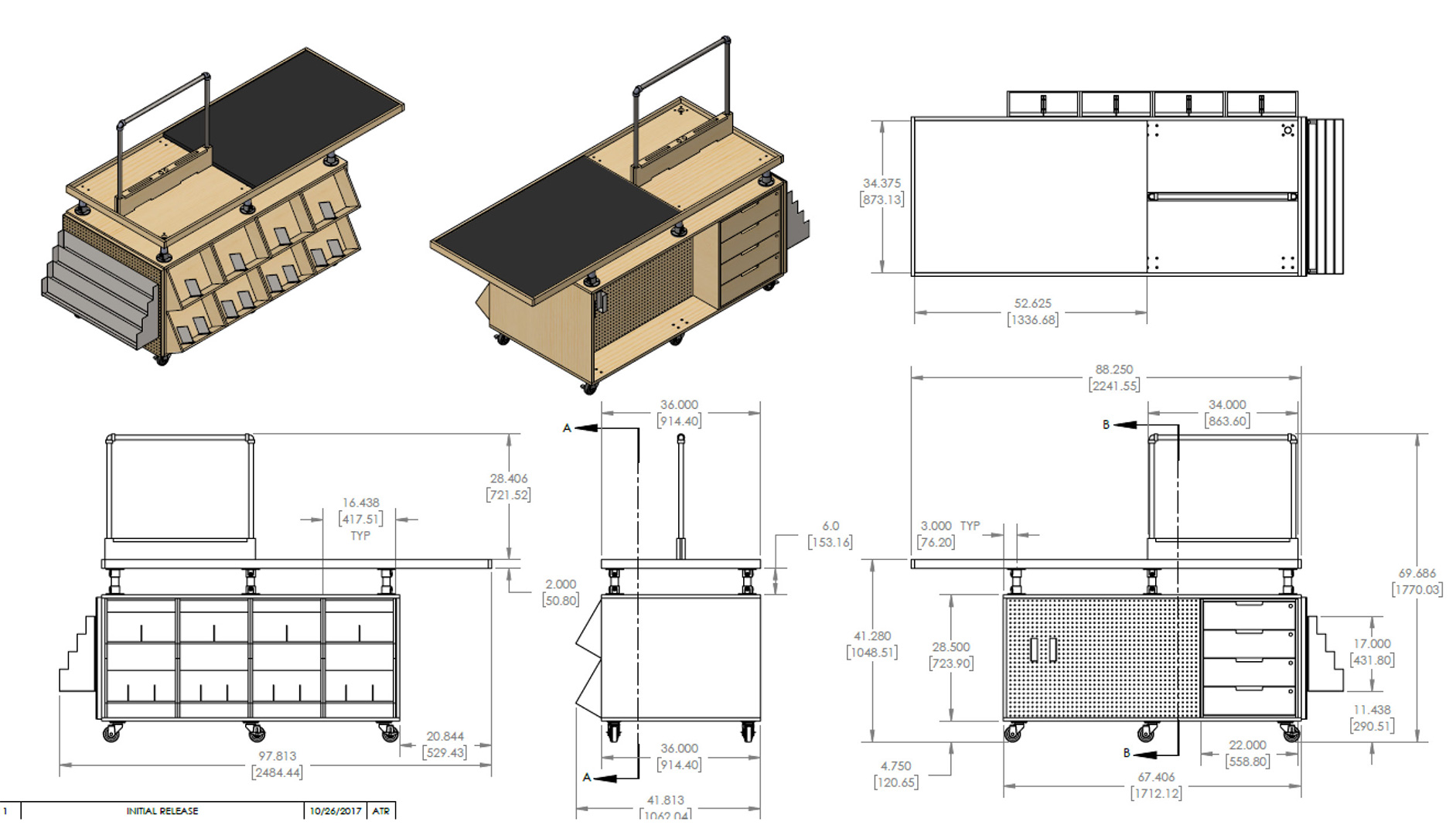 countertop-drawing-millwork-drafting-detailing