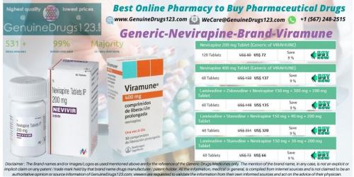 Nevirapine Viramune 200mg & 400 mg Tablets Online