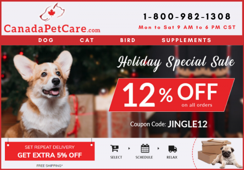 Holiday Special Sale on Pet Health Care Supplies - 12% Discount + Free Shipping