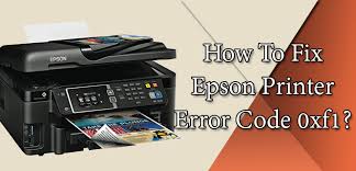 Epson Printer Error Code 0XF1