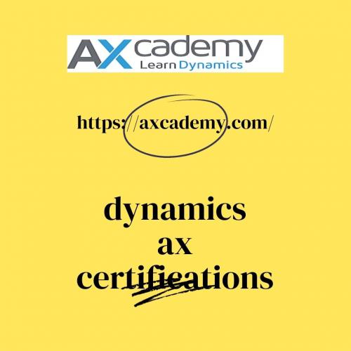 Dynamics AX Certifications | Microsoft Dynamics Ax Certification