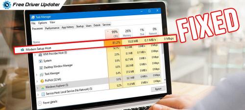 How to-Fix High Disk Usage by Modern Setup Host