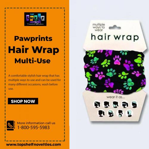 Pawprints Multi-Use Hair Wrap