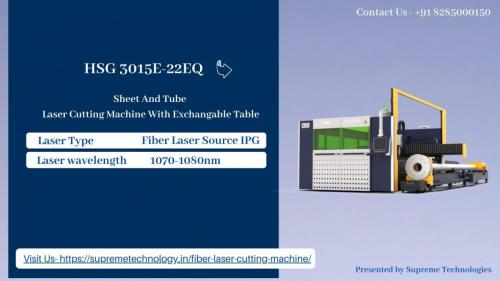 HSG 3015E-22EQ Sheet And Tube Laser Cutting Machine