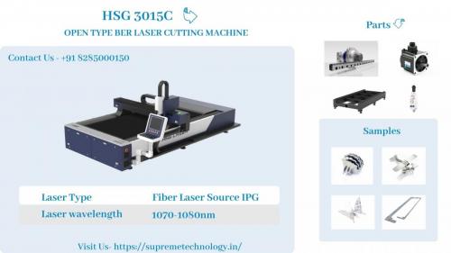 Open Type Ber Fiber Laser Cutting Machine HSG 3015C