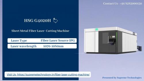 HSG G4020H Sheet Metal Fiber Laser Cutting Machine