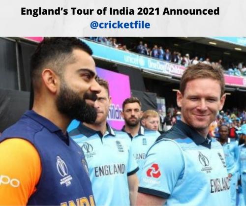 Englandâ€™s Tour of India 2021 Announced @cricketfile