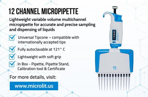 12 Channel micropipette