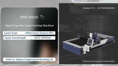 Open Type Ber Fiber Laser Cutting Machine HSG 3015C