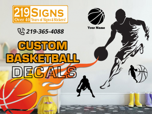 custom basketball decals