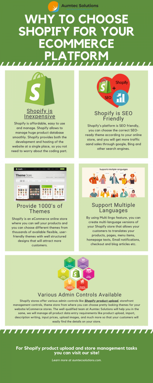 Why to choose Shopify for your ecommerce platform