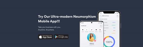 Try our ultra modern neomorphism mobile app