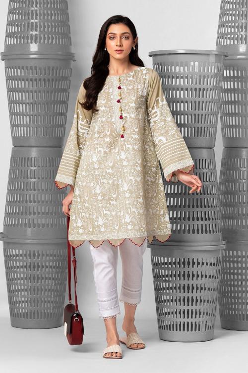 WILD - 1PC Unstitched Printed Lawn Shirt for Women - BuyZilla.pk