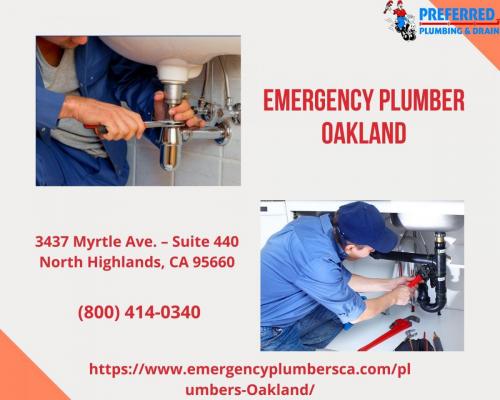 Emergency Plumber Oakland always at your service.