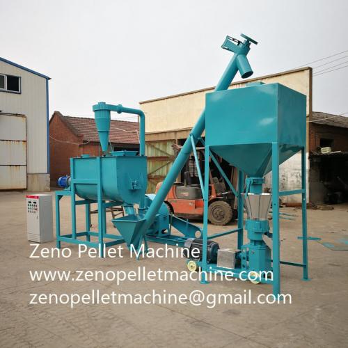 Small poultry feed production plant