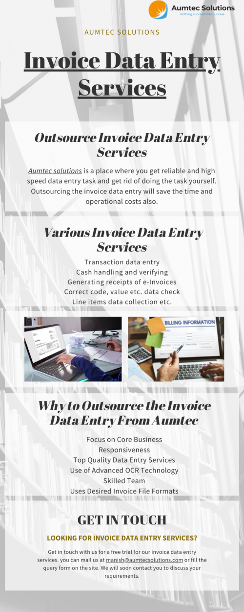 invoice data entry service info image