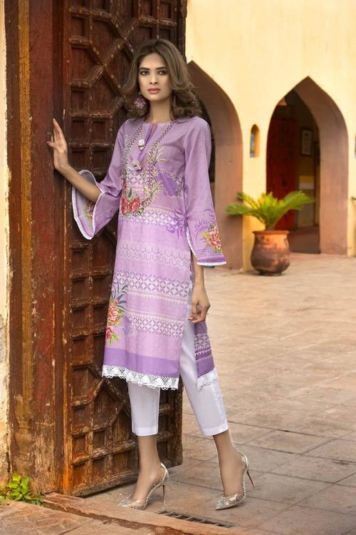 Unstitched Embroidered Lawn Shirt for Women - BuyZilla.pk