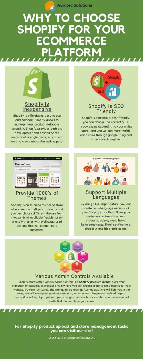 Why to choose Shopify for your ecommerce platform