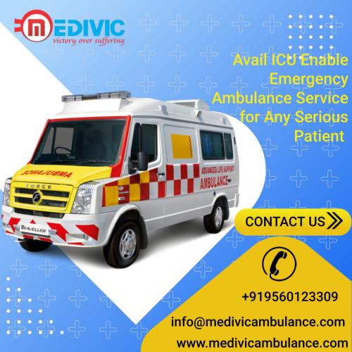 Choose Hi-tech Emergency ICU Ambulance Service in Patna by Medivic