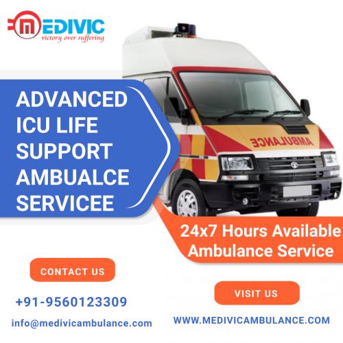 Inexpensive ICU Support Medivic Ambulance Service in Patna