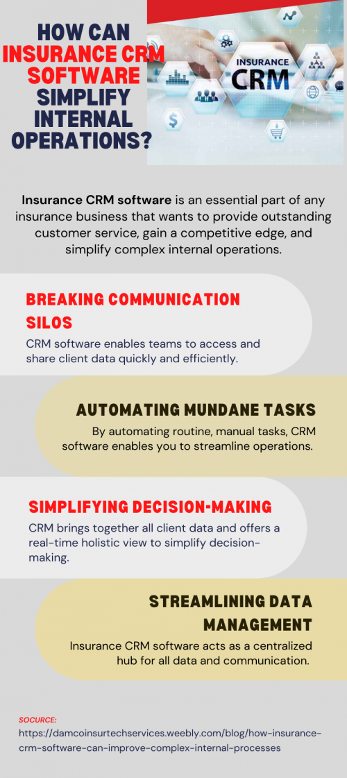 How Can Insurance CRM Software Simplify Internal Operations