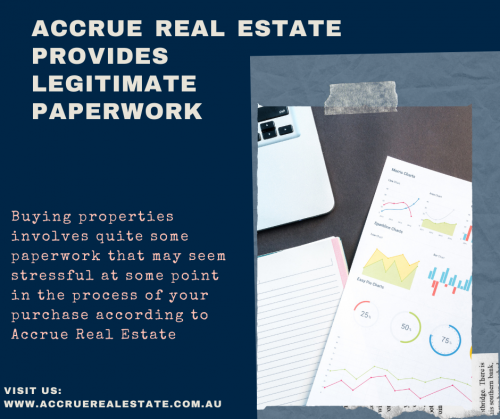 Accrue Real Estate Provides Legitimate PaperworkI know