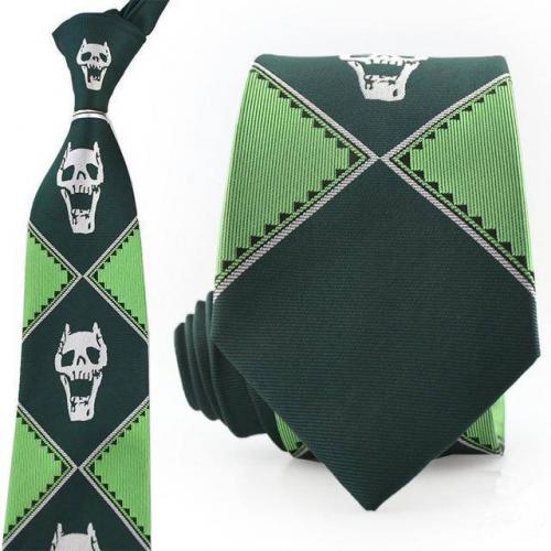 Yoshikage Kira Killer Queen JJBA Skull Neck Tie-Fi Heroe