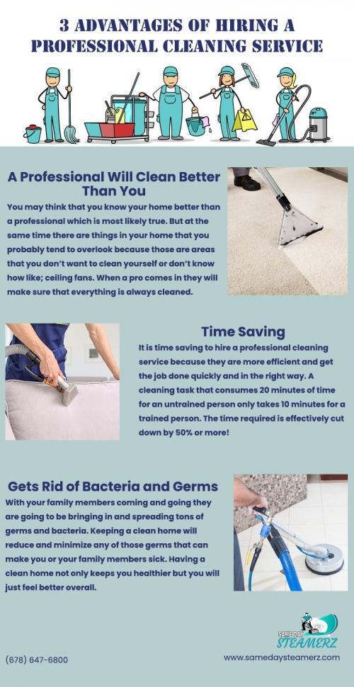 Advantages of Hiring a Professional Cleaning Service