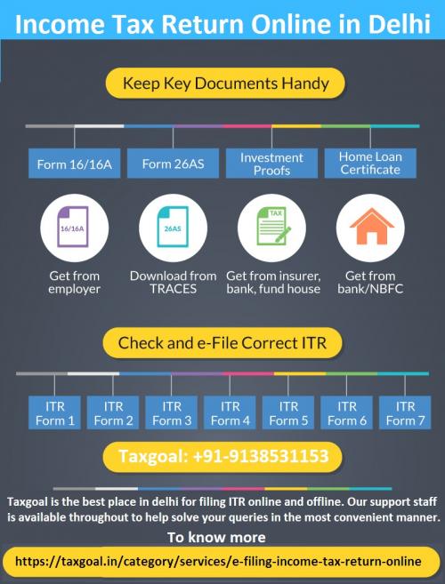 Income Tax Return Online in Delhi