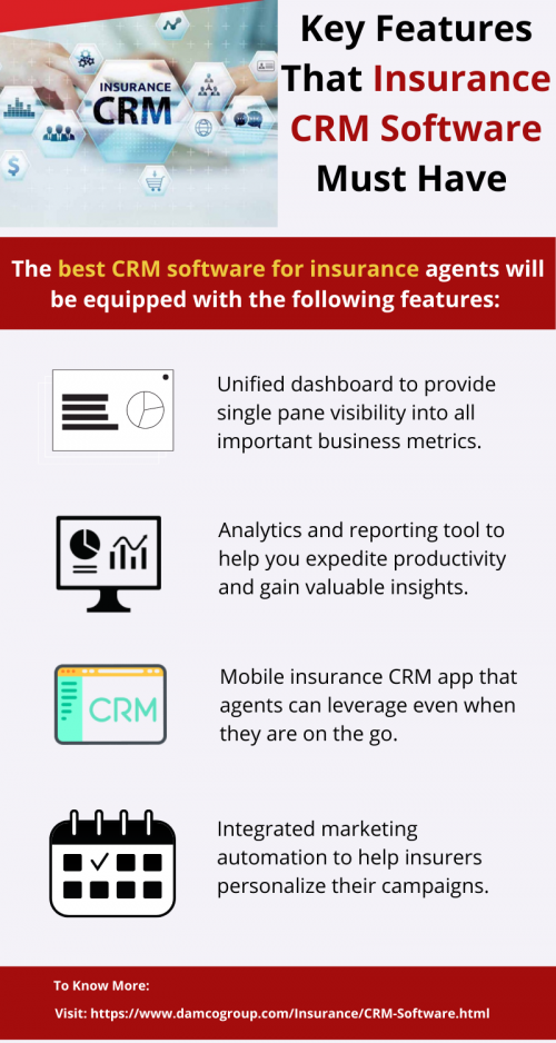 Key Features That Insurance CRM Software Must Have