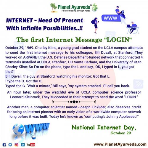 National Internet Day - 29th October