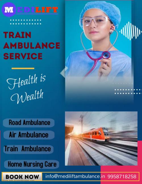 Cover Long Distance Conveniently with Medilift Train Ambulance 08