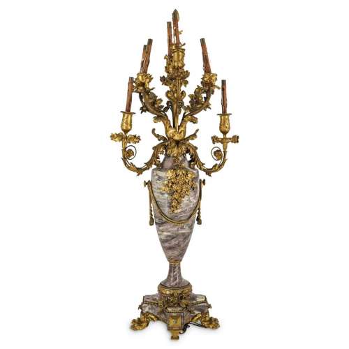 French 19th Cent. Robert Freres Marble & Bronze