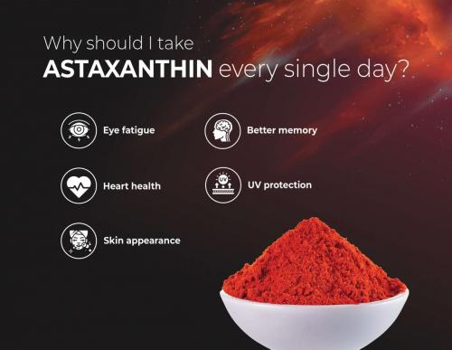 Astaxanthin Sources and Benefits Infographics